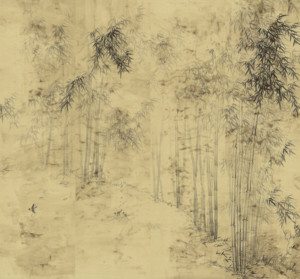 Bamboo in Mist antiqued