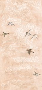 Clouds custom antiqued