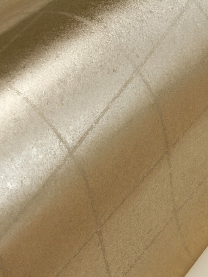 Warm Silver Metal Leaf w/ Grid Remnant - PM600 - Image 2