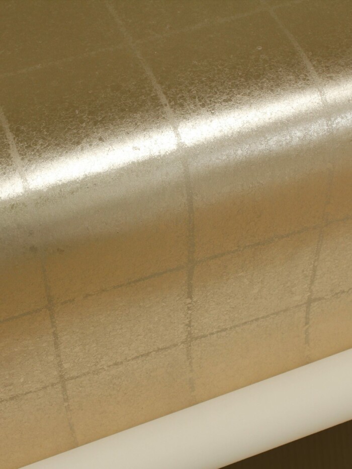 Warm Silver Metal Leaf w/ Grid Remnant - PM600 - Image 4