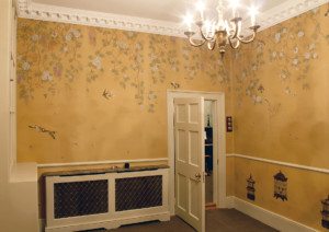 Maldon Roses silk room