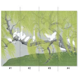 Herons and Willows panels 2