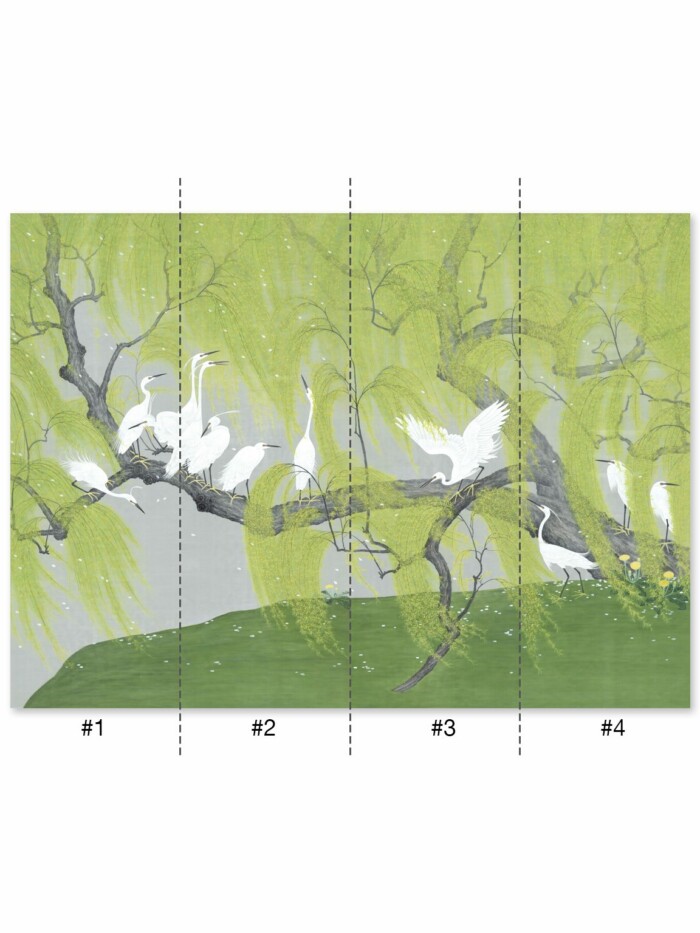 Herons and Willows panels 2