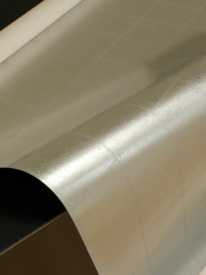 Silver Grid Metal Leaf Remnant - PM100
