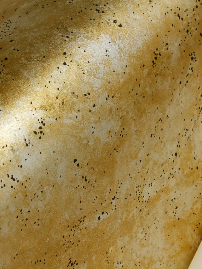 Gold Silver Speckled Metal Leaf Remnant - S3006 - Image 2